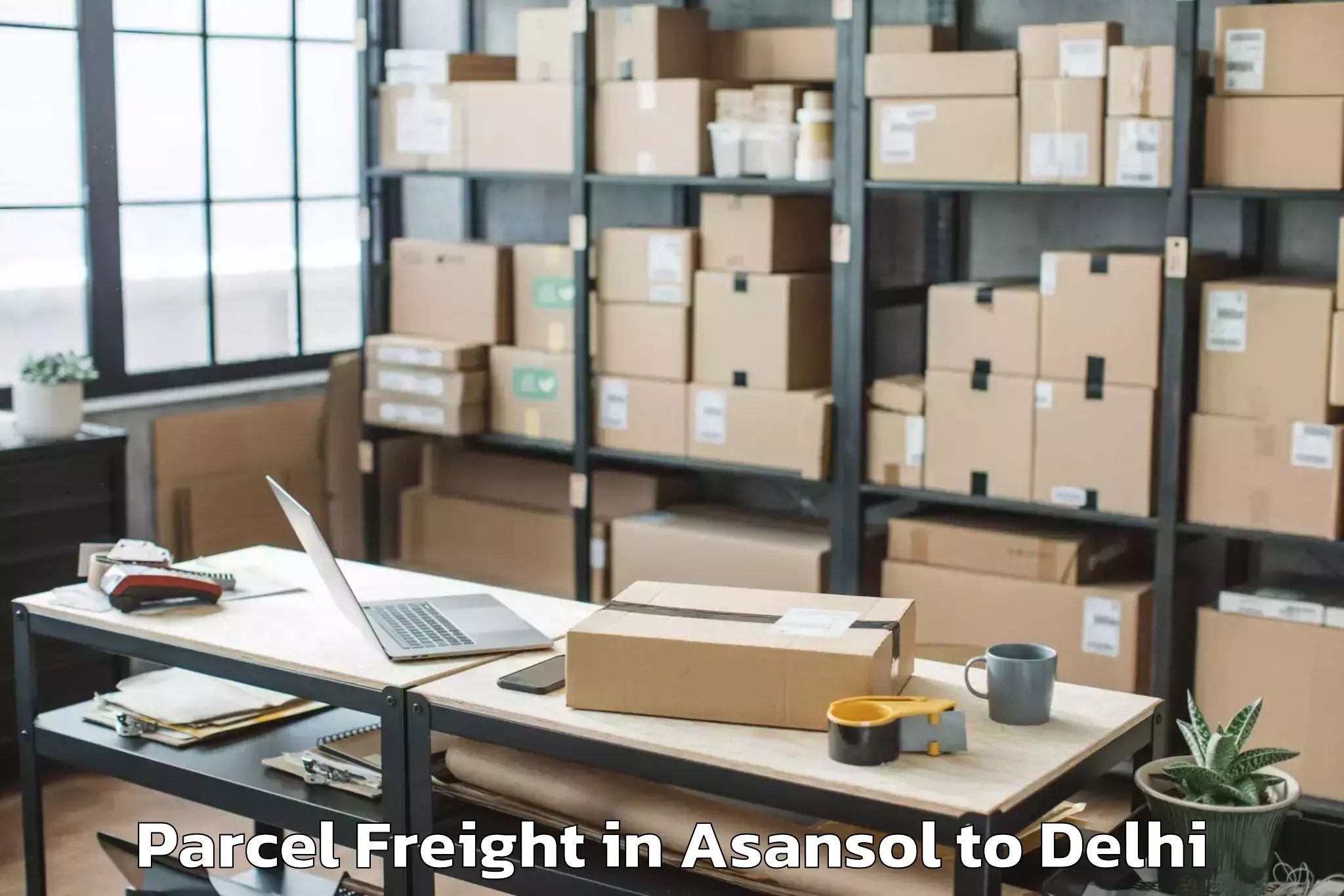 Easy Asansol to Jmd Kohinoor Mall Parcel Freight Booking